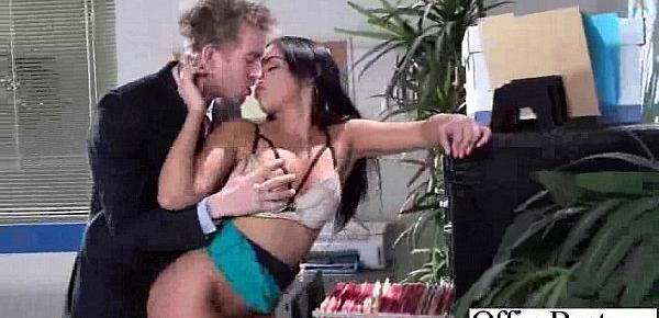  Slut Office Girl (selena santana) With Melon Big Tits Get Nailed video-29